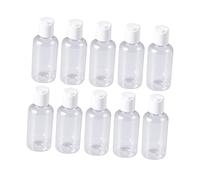 Didiseaon 10piezas Botellas De Viaje Rellenables Champú Loción Viaje Pequeño Presiona para Abrir Resistente