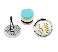 Didiseaon 10piezas De Fragancia Para Coche Clip De Perfume Aromaterapia Con Recambios Diseño Elegante y Duradero Aroma Amor Color Aleatorio