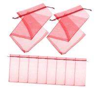 Didiseaon 10piezas Organza Transparente Para Botellas De Vino Vino Color Fundas Elegantes