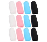 Didiseaon 12 Fundas de Silicona para Botellas de Viaje Multipropósito y Protectoras, Diseño Simple para Botellas de Champú y Loción de Viaje a Prueba de Fugas