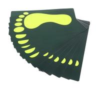 Didiseaon 12 Pegatinas Autoadhesivas de Huellas para Suelo de PVC Impermeables y Antideslizantes Brillan la Oscuridad Tamaño 295 X 145 X 01 CM Indicadoras para Evacuación