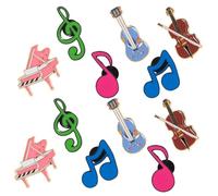 Didiseaon 12 Piezas Broches Musicales de Aleación Resistente Pins de Instrumentos y Notas Musicales Creativo para Ropa Mochilas Sombreros para Amantes