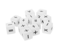 Didiseaon 12 Piezas Dados de Matemáticas para Educativo de Cálculo con Signos Aritméticos Material Escolar para Aprendizaje y Actividades Mesa