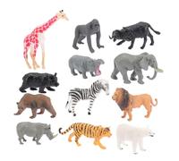 Didiseaon 12 Piezas Figuras Animales Realistas Miniatura Juguetes Selva Bosque Decoración Educativa