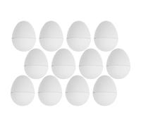 Didiseaon 12 Piezas Huevos de Papel en Blanco para Pintar y Decorar, Diseño Abierto para Manualidades de Pascua y Actividades Prácticas, Rellenos para Cestas de Pascua