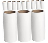 Didiseaon 12 Piezas Papel Adhesivo Removedor De Piel Conveniente Alfombra Rodillo De Pelusa De Gato Accesorios De Limpieza Quitapelusas Ropa De Gatito Bigudí Mascota Cinta Adhesiva Viajar