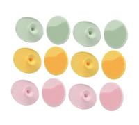 Didiseaon 12piezas Cepillo Masajeador De Cabelludo Para Bebés Silicona Cepillo Para Lavar El Cabello Masajeador De Champú Para Costra Láctea y Piel Seca