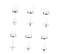 Didiseaon 12piezas Tocados De Diademas De Adornos Cabellera Unidades Celebraciones Diseño Simple Hecho Durabilidad Mano De Refinado Para Fiestas