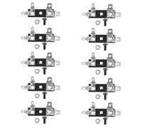 Didiseaon 15 Piezas Conector de Cable para Altavoz Bloque de Terminales de Altavoz Abrazadera de Unión Resorte Negro Metal y Plástico 4 Posiciones Tornillos y Tuercas Reparación de Audio