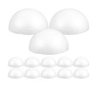 Didiseaon 15 piezas de media bola accesorios para manualidades, pintura de flores, arreglos, suministros de adornos de Navidad, bolas semicirculares del hemisferio para proyectos