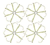 Didiseaon 150 Grapas para Tubos de Acero 1/2 Pulgada Gancho de Media Abrazadera Clips de Soporte para Tuberías y Cables Fijación Resistente para Instalación en Paredes y Techos Paquete