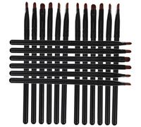 Didiseaon 18 Piezas Brocha Correctora Brocha Maquillaje Ocultador Paleta De Sombras De Ojos Rimel Transparente Para Pestañas Kit De Maquillaje Resaltador Equipo Tinte Fibra Artificial Black