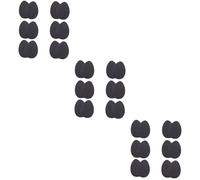 Didiseaon 18pares Protector De Antideslizante Para Tacones Altos De Almohadillas De Goma Para Calzado Masculino y Femenino Superficie Mate Negro