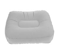 Didiseaon 1piezas Reposapiés Inflable De PVC con Flocking Almohada De Descanso para y Relax Color Gris