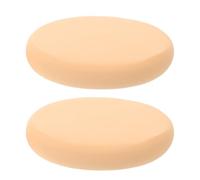Didiseaon 2 borlas ovaladas para maquillaje, ideales para aplicar | Esponja de maquillaje ovalada plana, ideal para principiantes, que garantiza una mezcla sin esfuerzo en mejillas y frente, y