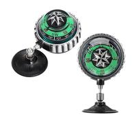 Didiseaon 2 Brújulas Esféricas para Coche Ventosa de ABS Compactas y Resistentes al Clima Brújula de Salpicadero para Vehículo Adecuado para Navegación y Viajes por Carretera