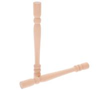 Didiseaon 2 Columnas de Madera sin Pintar para Balaustres, Estilo Columna Romana Clásica, 2 Piezas para Embellecimiento DIY y Hogar