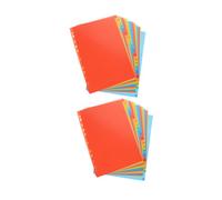Didiseaon 2 Divisores de Índice de Plástico de Separadores para Carpeta Clasificación y Navegación Rápida para Organización de Oficina y Estudio