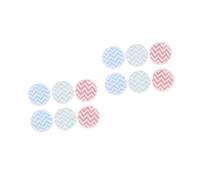 Didiseaon 2 Juegos Almohadillas De Limpieza De Terciopelo Hojaldre Redondeado Almohadillas De Maquillaje Reutilizables Redondas Soplo De Limpieza Facial Fibra De Bambu 6 Piezas * 2