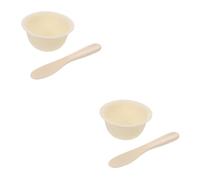 Didiseaon 2 Juegos Conjunto De Tazones De Máscara Tazón Para Mezclar Reutilizable Tazón De Mezcla De Laboratorio Palo De Mezcla Facial Cuenco Para Mezclar De Barro Gel De Sílice