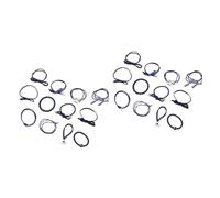 Didiseaon 2 Juegos De 12 Piezas pulseras de cuentas accesorio para el cabello para niñas lazo de pelo de moda titular de la cola de caballo chica banda elástica cuerda de pelo con cuentas