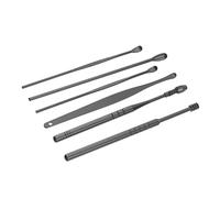 Didiseaon 2 Juegos De Palillos De Oído Espiral Herramienta Para Limpiar y Eliminar Cerumen Mango Antideslizante y Bolsa De Almacenamiento