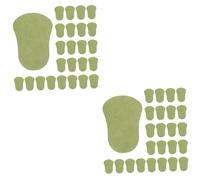 Didiseaon 2 Juegos De Pie Cuidado Personal Liberate De Toxicos Almohadillas Para Pies Desintoxicantes Para El Cuidado De Los Pies Pegatina De Pie De Ajenjo Green 32 Piezas * 2