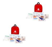 Didiseaon 2 Juegos Kit de primeros auxilios botiquín para casa emergency kit kit neceser botiquin kit primeiros socorros kit sobrevivencia botiquín médico kit medico portatil rojo