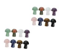 Didiseaon 2 Juegos Seta De Cristal Encantos De Setas Decoración De Macetas Luz De Noche De Setas Artesanía De Setas Bricolaje Aire Champiñón El Velado Floreros Todavía Hongo 8 Uds * 2