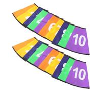Didiseaon 2 Juegos Soccer Cone Covers with Bright Numbered Sleeves Weather Resistant Sports Training Marker Bucket Covers For Outdoor Football Drills Quick Application