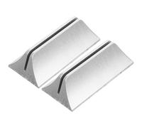 Didiseaon 2 Piezas Abrazadera para Separador de Escritorio de Plástico Duradero Soporte Estable con Tornillos Clip para Divisor de Mesa Oficina Color Plata Elegante