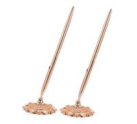 Didiseaon 2 Piezas Bolígrafos de Decorativos para Profesional Oficinas y Bancos Diseño Ergonómico y Elegante Color Rosa Dorado