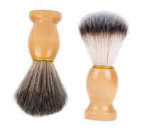 Didiseaon 2 Piezas Brocha De Afeitar Profesional Brochas De Afeitar Manuales Cepillo De Afeitar Pequeño Plumero De Peluquero Madera Hombre Suministros De Enfermería Maquinilla De Afeitar