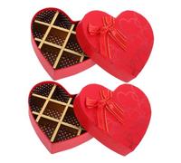 Didiseaon 2 Piezas caja de de chocolates caja de chocolate decoración san valentín tapones de drenaje cajas de del día de San Valentín cajas de san valentin con tapa