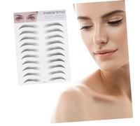 Didiseaon 2 Piezas ceja 3d pegatinas moldeador equipo prosperar gel para cejas peluca de cejas kit de tinte para cejas humano ceja de imitación plantillas de cejas herramienta de cejas Black