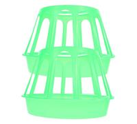 Didiseaon 2 Piezas Comedero Portátil para Alimentador Salpicaduras para Pollos Gansos Alimentación Reutilizable para Casa o Tiendas