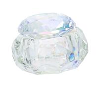 Didiseaon 2 Piezas copa de cristal para uñas clear fingernail polish taza de limpieza de cepillos cepillo de uñas plato de arte de uñas taza de líquido de arte de uñas vaso de cristal