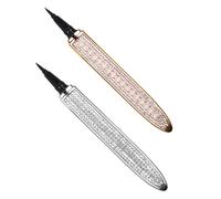 Didiseaon 2 piezas Delineador de Ojos con Brillo Lápiz Autoadhesivo Ultra Fino Secado Rápido para Mujeres Maquillaje Portátil y Suave para Ojos Sensibles