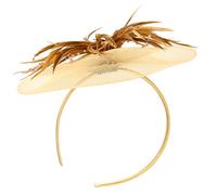 Didiseaon 2 Piezas Diadema de de malla Pinza para el cabello tocado de boda para novia pasadores de pelo tiara sombreros de fiesta creativos broche de pelo de lazo corbata de moño