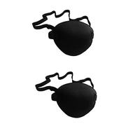 Didiseaon 2 Piezas en el perezoso cóncavo de de pirata de seda cubierta de un lentes mbappé ojeras en el amblipia Black