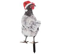 Didiseaon 2 Piezas Estaca de Jardín Decorativa de Pollo Acrílica Navideña