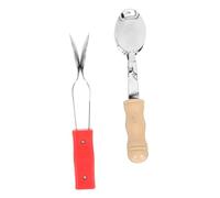 Didiseaon 2 piezas Instrumentos de Percusión Cucharas Musicales de Madera para Juguete Creativo Seguro y Portátil para Estimular Coordinación Mano-cerebro