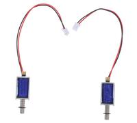 Didiseaon 2 Piezas Interruptor Electromagnético Push Pull Mini de Dc Actuador Compacto para Control de Equipos de Automatización Diseño Telescópico y Eficiencia Energética