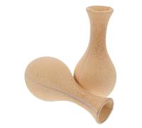 Didiseaon 2 Piezas Jarrón Rústico de Madera sin Terminar para Manualidades DIY Maceta Artesanal Pintable para Flores Secas y Artificiales para Decoración de Hogar y Oficina
