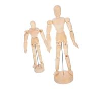 Didiseaon 2 Piezas Maniquí Articulado de Madera para Artistas de Figura Flexible Juntas para Estudio de Anatomía y Práctica Artística