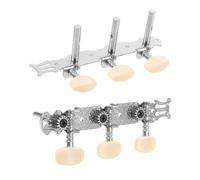 Didiseaon 2 piezas Perillas de Afinación de Guitarra Clásica Clavijeros de Metal y Resina Accesorios para Afinación de Cuerdas Compatible con Guitarras Izquierdas y Derechas Color Aleatorio