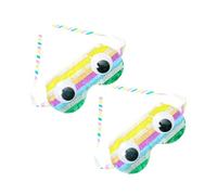 Didiseaon 2 Piezas Piñata Sombras De Ojos De Viaje Máscaras De Alivio De Presión Cubre Ojos De Viaje Disfraz De Bebe Niña Cubre Ojos De Dibujos Animados Ajustable Papel Capucha Niño Dormir