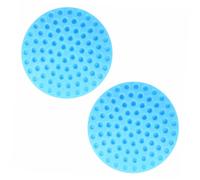 Didiseaon 2 Piezas Protector Adhesivo para Puertas Unidades Azul Tope para Manilla Escudo de Pared con Elasticidad y Rebote Bloqueo de Golpes para Muebles y Superficies Variadas