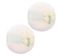Didiseaon 2 Piezas Puff de Polvo Reutilizable Aplicador para Base de Maquillaje y Polvo Lavable para Completa