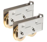 Didiseaon 2 piezas Rodillos de para Puertas Corredizas de Patio de Ruedas de Inoxidable para Puertas de Pantalla Instalación y Duradera